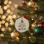 [2D FLAT ACRYLIC] Teacher Appreciation Ornament 2025 – Heartfelt Ceramic Christmas Keepsake