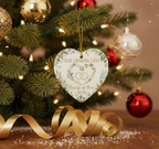 [2D FLAT ACRYLIC] Baby's First Christmas Ornament 2025 | Keepsake Gift for New Parents & Family of 3