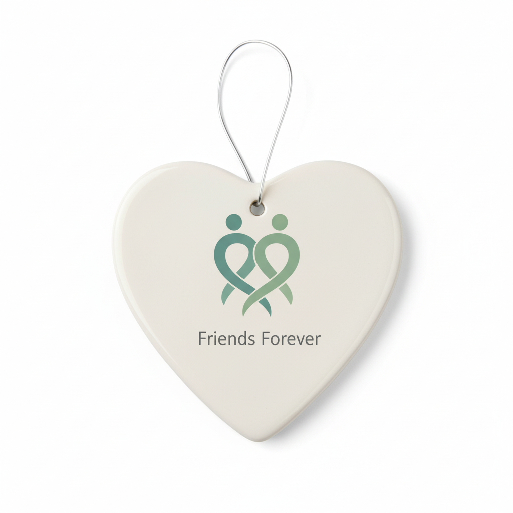 [2D FLAT ACRYLIC] True Friends Friendship Ornament 2025 – Christmas Keepsake Gift for Friends