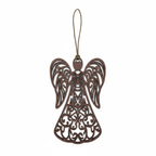 [2D FLAT ACRYLIC] Christmas Angel SVG Laser Cut Files – Digital Ornament & Tree Topper Template