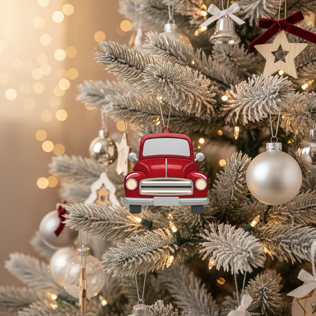 [2D FLAT ACRYLIC] Personalized Dog Memorial Ornament – Custom Pet Loss Christmas Keepsake