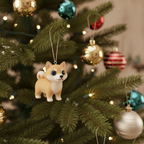 [2D FLAT ACRYLIC] Dog Christmas Ornaments | Assorted Puppy Figurines for Holiday Tree Decor