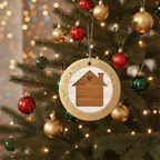 [2D FLAT ACRYLIC] Our First Home Christmas Ornament 2025 - Ceramic Housewarming Gift