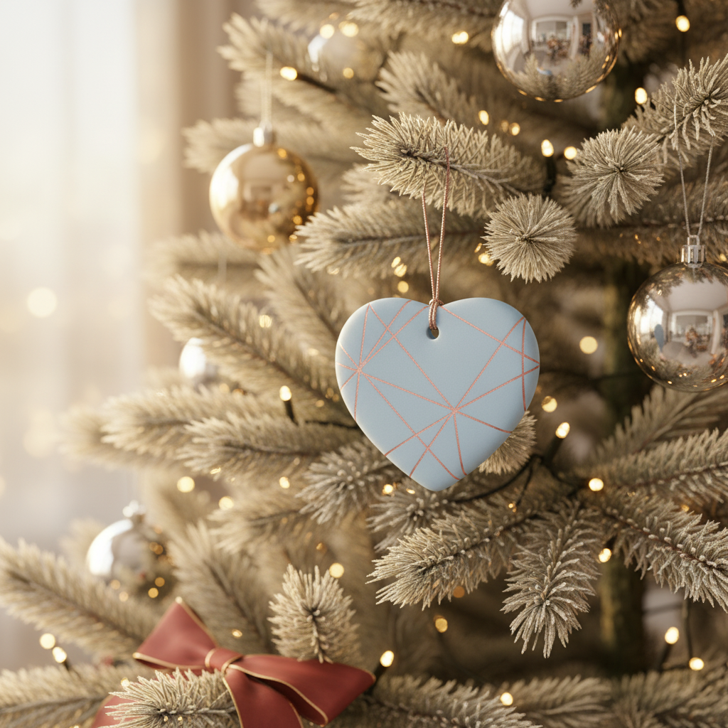 [2D FLAT ACRYLIC] Personalized Retirement & Appreciation Gift – Ceramic Heart Keepsake Ornament