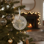 [2D FLAT ACRYLIC] 50th Golden Anniversary Ornament – Elegant Acrylic Keepsake Gift for Couples