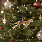[2D FLAT ACRYLIC] Watercolour Cheetah Ornament – Unique Christmas Gift for Animal Lovers