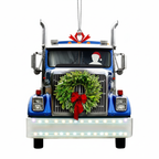 [2D FLAT ACRYLIC] Personalized Truck Driver Uniform Christmas Ornament | Custom Trucker Gift