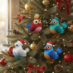 [2D FLAT ACRYLIC] Chicken Christmas Ornament – Unique Holiday Decor Gift for Chicken Lovers