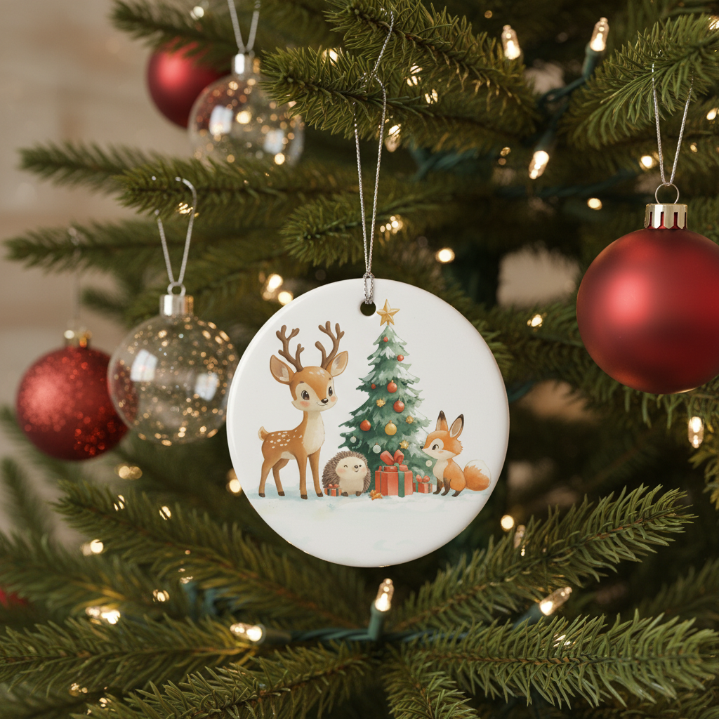 [2D FLAT ACRYLIC] Personalized Memorial Photo Ornament – In Loving Memory Sympathy Gift