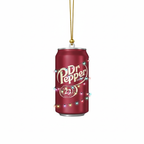 [2D FLAT ACRYLIC] Dr Pepper Christmas Ornament – Unique 2D Acrylic Soda Decor Gift for Fans