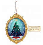 [2D FLAT ACRYLIC] Elegant Acrylic Christmas Ornament 2025 – Suncatcher Style Holiday Decoration