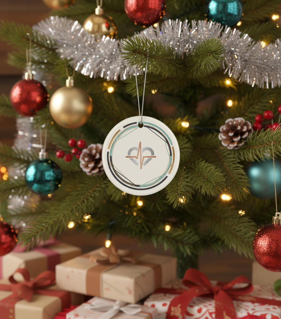 [2D FLAT ACRYLIC] Doctor Christmas Ornament – Ceramic Keepsake Gift for Healthcare Heroes