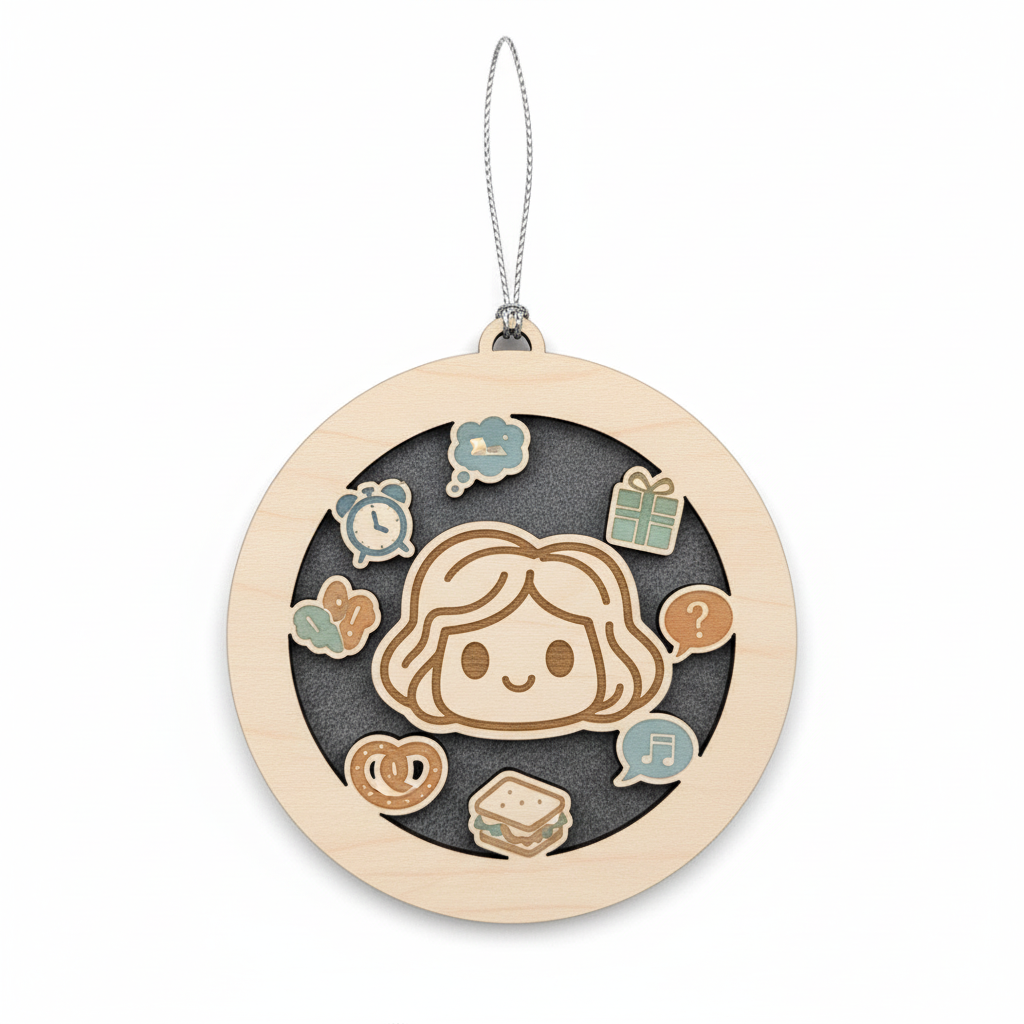 [2D FLAT ACRYLIC] Snarky Best Friend Ornament SVG | Funny 'Worst Friend Ever' Laser Cut File