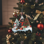 [2D FLAT ACRYLIC] Rottweiler Christmas Ornament – Charming Dog Lover Keepsake Gift