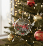 [2D FLAT ACRYLIC] "Close at Heart" Family Christmas Ornament - Keepsake Gift for Loved Ones
