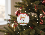 [2D FLAT ACRYLIC] Funny Hamilton Christmas Ornament – 'Awesome, Wow!' Celebrity Holiday Gift