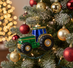 [2D FLAT ACRYLIC] Funny Trucker Christmas Ornament 'This Is How I Roll' | Big Rig Truck Driver Gift