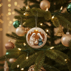 [2D FLAT ACRYLIC] Classic Nativity Scene Ornament – Acrylic Christian Holiday Decor