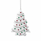 [2D FLAT ACRYLIC] Funny Christmas Tree Snack Cake Ornament – Handmade Polymer Clay Holiday Decor