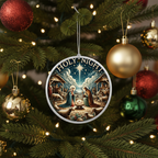 [2D FLAT ACRYLIC] Holy Family Nativity Christmas Ornament PNG - Instant Digital Download for Sublimation & Holiday Decor