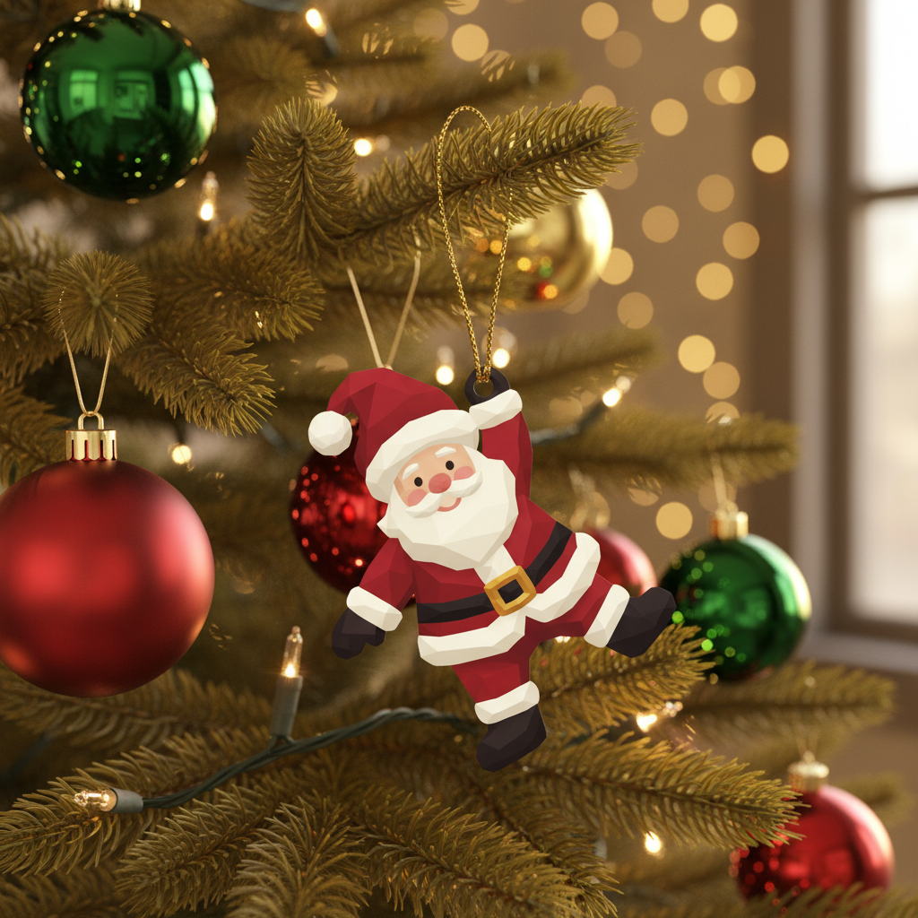 [2D FLAT ACRYLIC] Cardinal Memorial Ornament Sublimation PNG – 'A Limb Has Fallen' Design