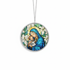 [2D FLAT ACRYLIC] Virgin Mary Suncatcher Ornament – Religious Window Decor Gift of Faith