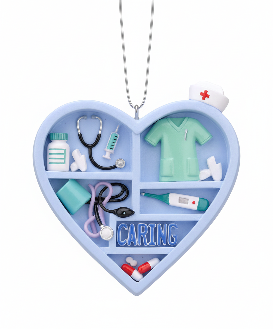 [2D FLAT ACRYLIC] 'Forever in My Heart' Memorial Ornament – Sympathy Gift for Loss of Loved One