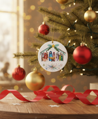 [2D FLAT ACRYLIC] Holy Family Nativity Ornament 2025 – Christian Christmas Keepsake Gift