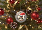 [2D FLAT ACRYLIC] Cute Penguin Christmas Ornament 2025 – Double-Sided Porcelain Holiday Decor