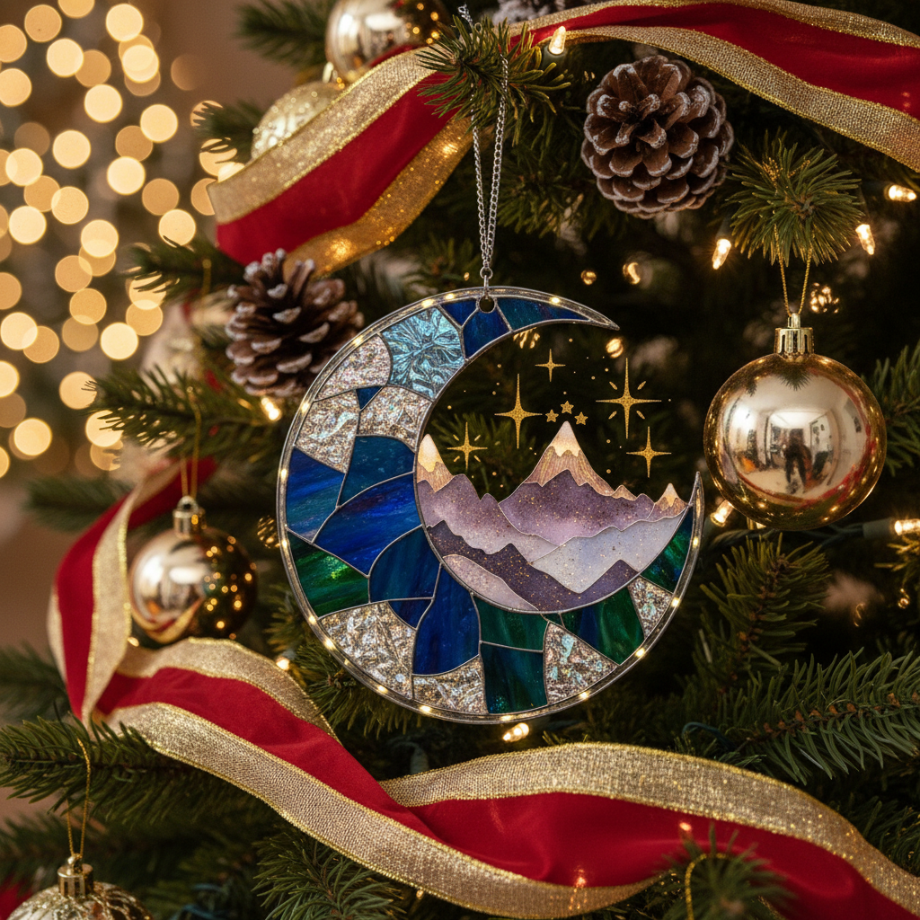 [2D FLAT ACRYLIC] Night Court Suncatcher Ornament – Gift for Fantasy Book Lovers