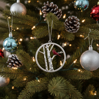 [2D FLAT ACRYLIC] Sentimental Cardinal Christmas Ornament – Rustic Memorial Keepsake Gift