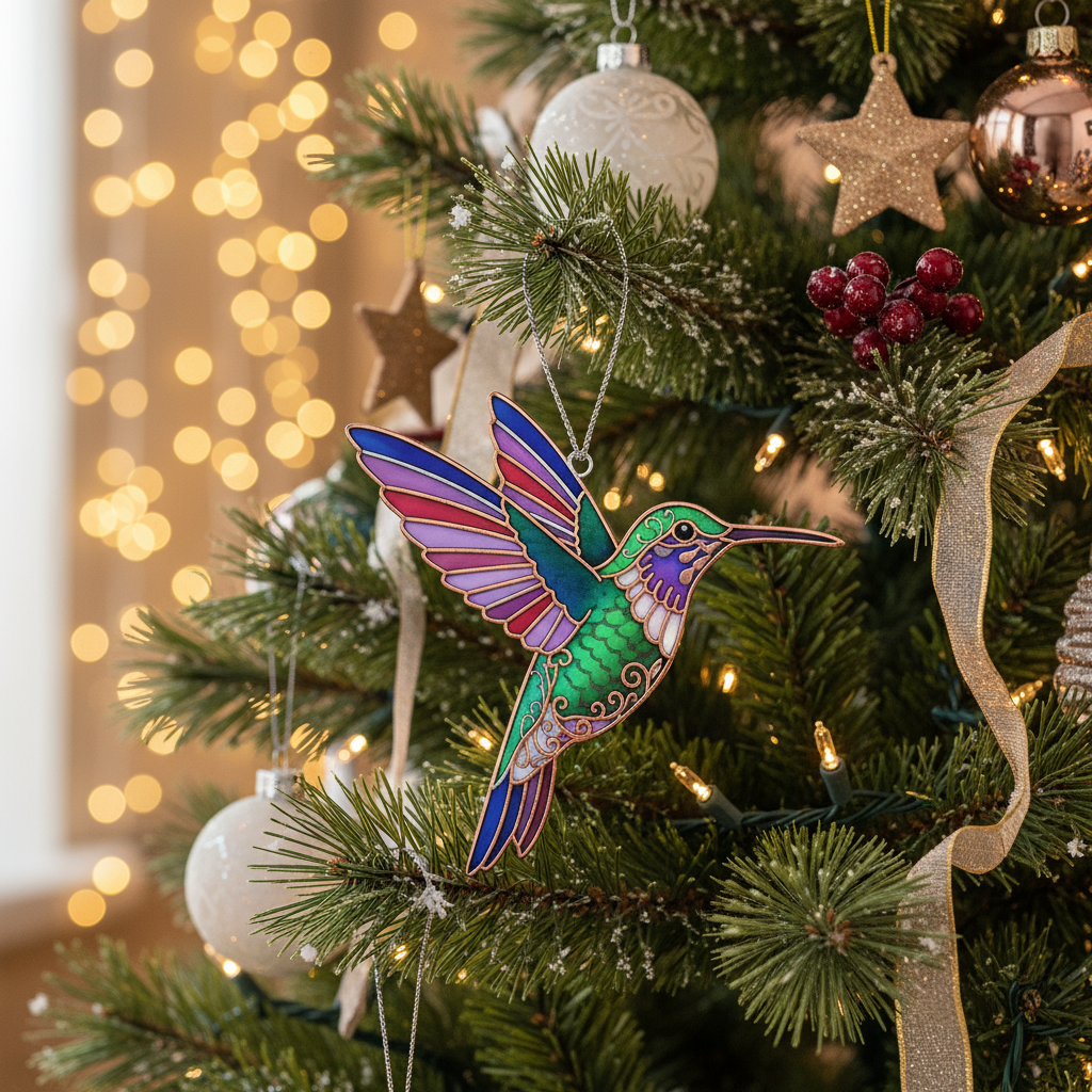 [2D FLAT ACRYLIC] Personalized Photo Christmas Ornament – Custom Memorial Gift for Family & Pets