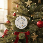 [2D FLAT ACRYLIC] Funny Goose Christmas Ornament for Dad - Silly Goose Holiday Decor Gift from Daughter or Son