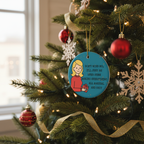 [2D FLAT ACRYLIC] Funny Christmas Ornament – Perfect White Elephant & Gag Gift for Friends