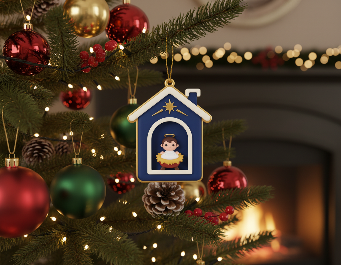 [2D FLAT ACRYLIC] Personalized Memorial Ornament – In Loving Memory Remembrance Gift