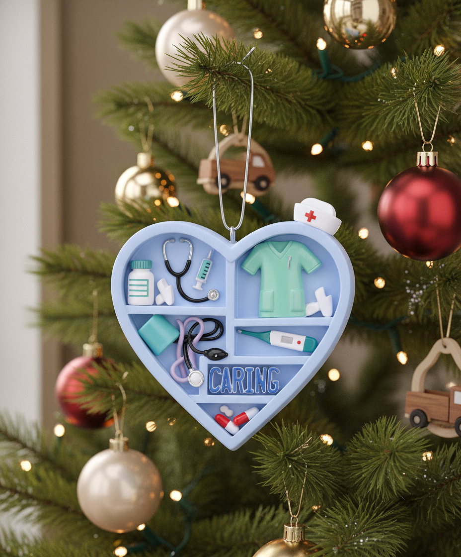 [2D FLAT ACRYLIC] 'Forever in My Heart' Memorial Ornament – Sympathy Gift for Loss of Loved One