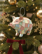 [2D FLAT ACRYLIC] Charming Pig Hanging Window Ornament – Farm Animal Decor Gift for Pig Lovers
