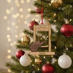 [2D FLAT ACRYLIC] Almost Heaven West Virginia Swing Ornament – Personalized Christmas Gift