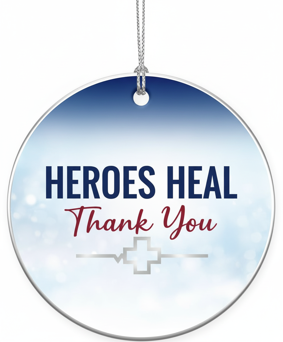 [2D FLAT ACRYLIC] Doctor Christmas Ornament 2025 – Thank You Gift for Medical Professionals