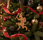 [2D FLAT ACRYLIC] Handmade Felt Corgi in Stocking Christmas Ornament – Gift for Dog Lovers