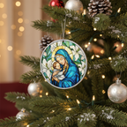 [2D FLAT ACRYLIC] Virgin Mary Suncatcher Ornament – Religious Window Decor Gift of Faith