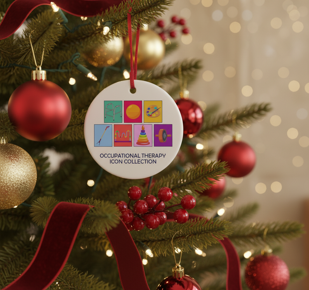 [2D FLAT ACRYLIC] Occupational Therapist Ornament – Ceramic Appreciation Gift for OT Professionals