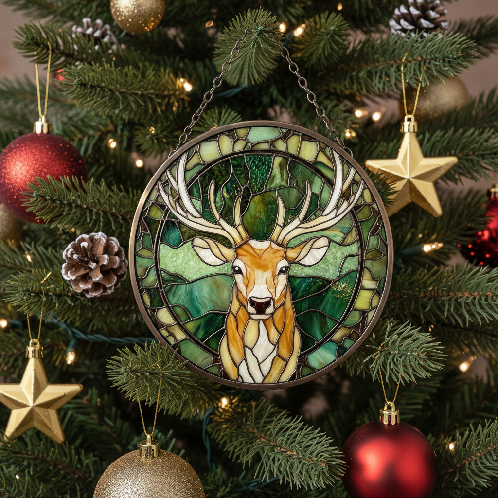 [2D FLAT ACRYLIC] Terrasen Stag Suncatcher – Throne of Glass Inspired Bookish Ornament