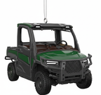 [2D FLAT ACRYLIC] Red Semi Truck Christmas Ornament | Detailed Big Rig Trucker Gift for Holiday Decor