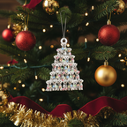 [2D FLAT ACRYLIC] Adorable Maltese Dog Christmas Ornament – 2D Holiday Keepsake & Car Charm