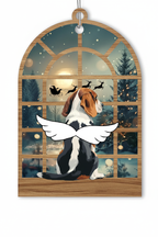 [2D FLAT ACRYLIC] Beagle Memorial Christmas Ornament | Keepsake for Loss of a Beloved Dog