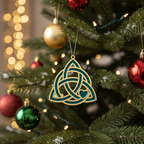 [2D FLAT ACRYLIC] Celtic Knot of Friendship Wood Ornament – Meaningful Holiday Gift for Friends