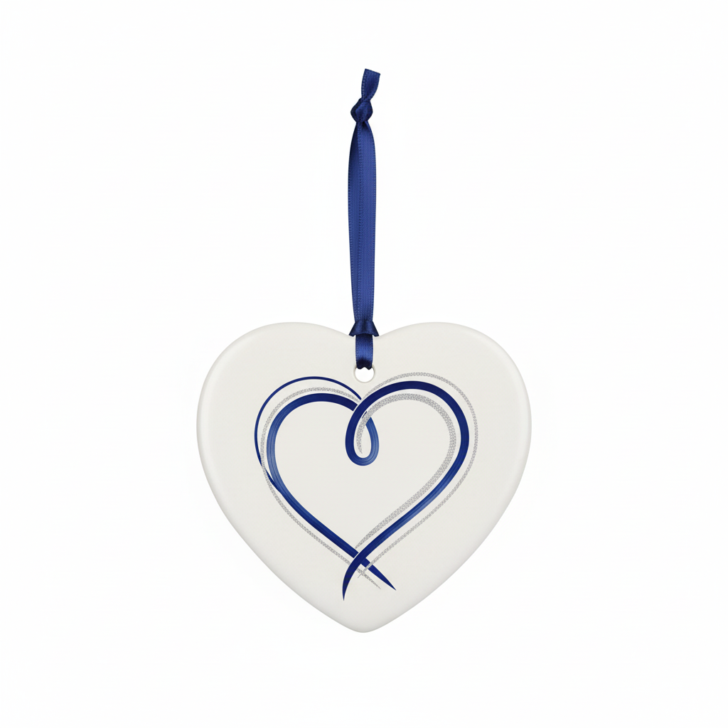 [2D FLAT ACRYLIC] Blue Car New Home Ornament - Layered Wood Moving Keepsake