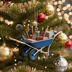 [2D FLAT ACRYLIC] Dump Truck Christmas Ornament | Festive Holiday Decor & Trucker Gift for Kids