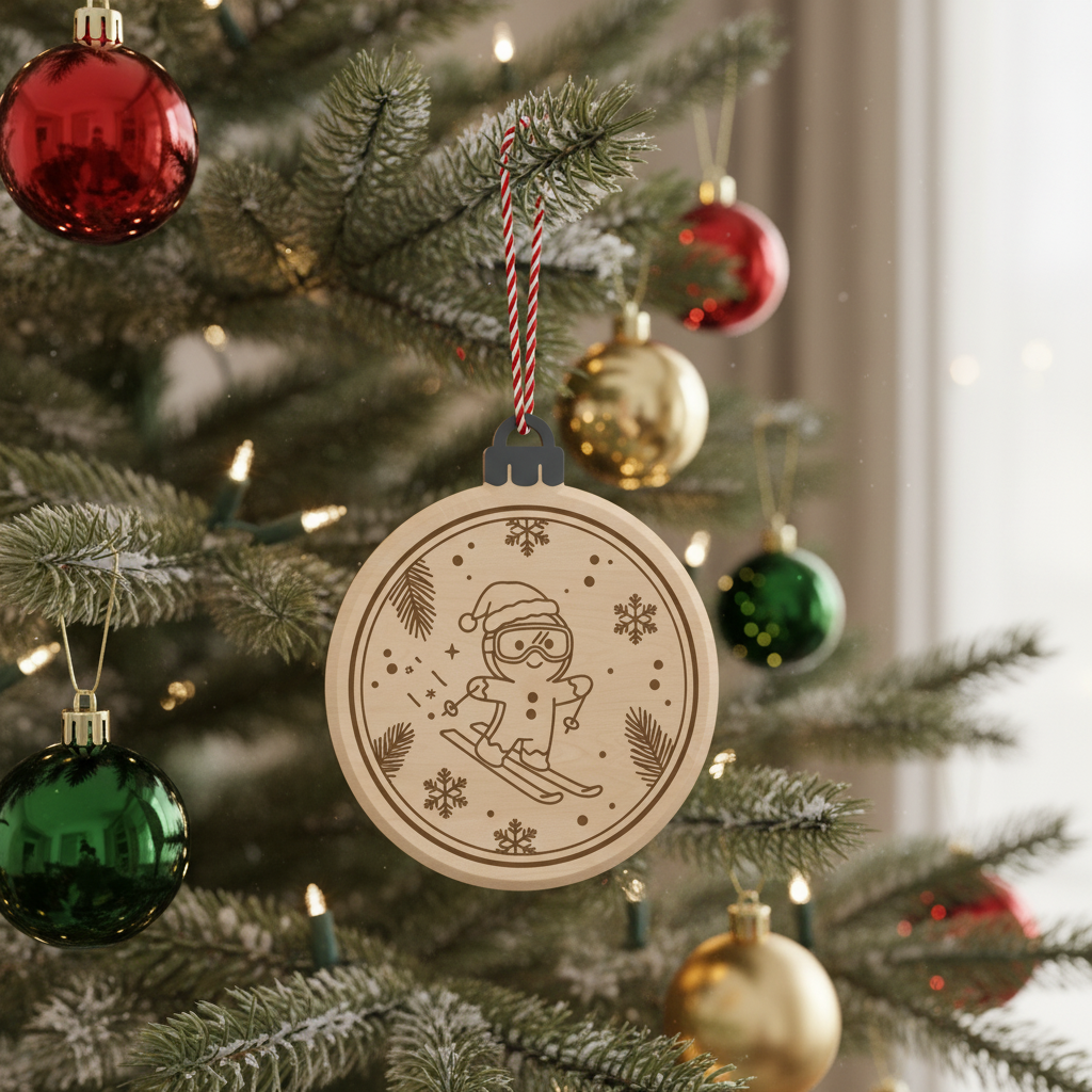 [2D FLAT ACRYLIC] Funny Skibidi Rizzmas Christmas Ornament – Gag Gift for Teens